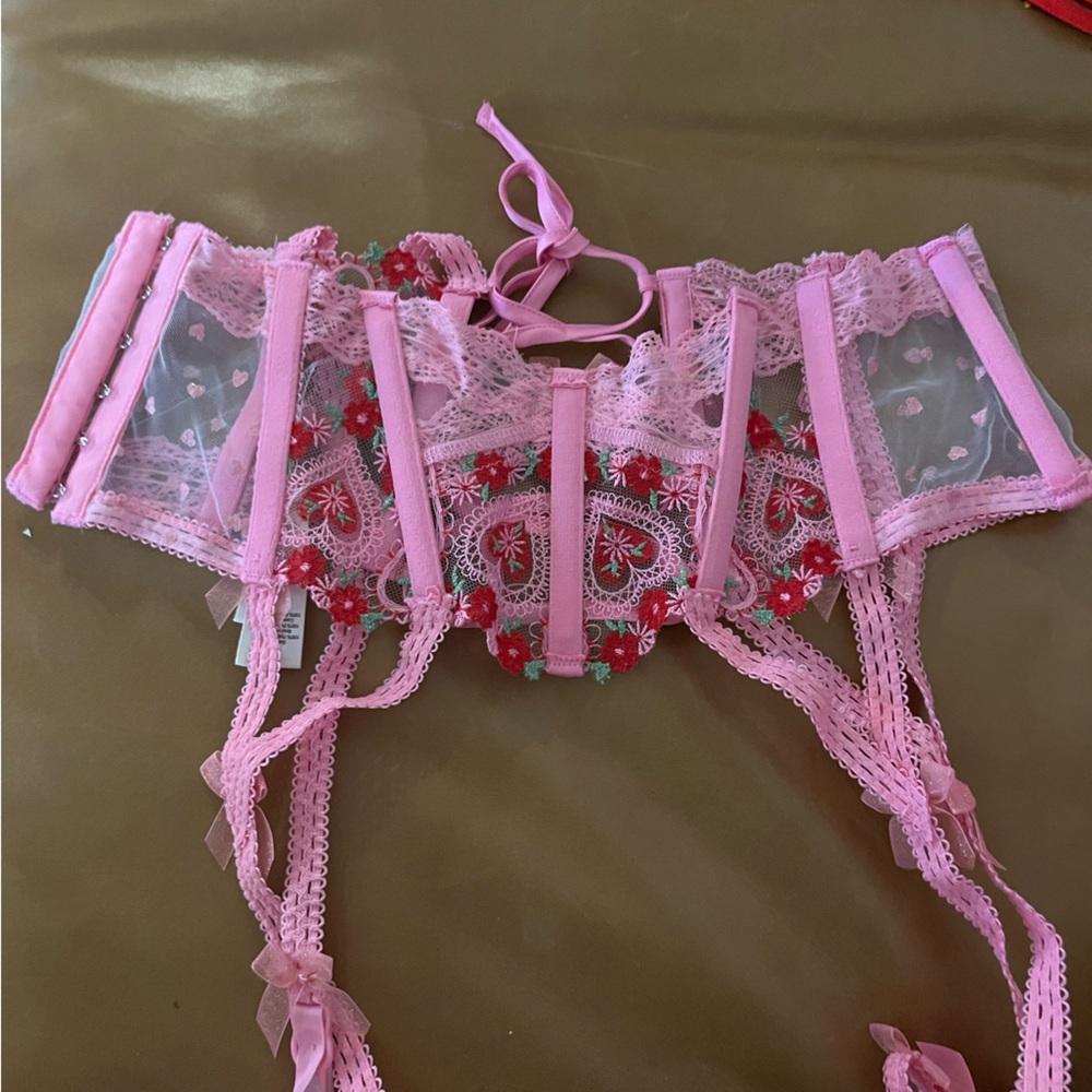 For Love and Lemons Whimsical Garden Garter Belt